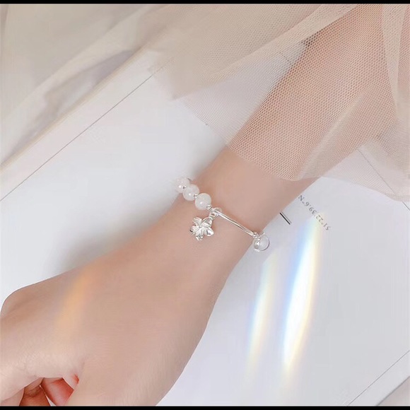 Quartz/Moonstone/Sterling bracelets - Picture 6 of 7